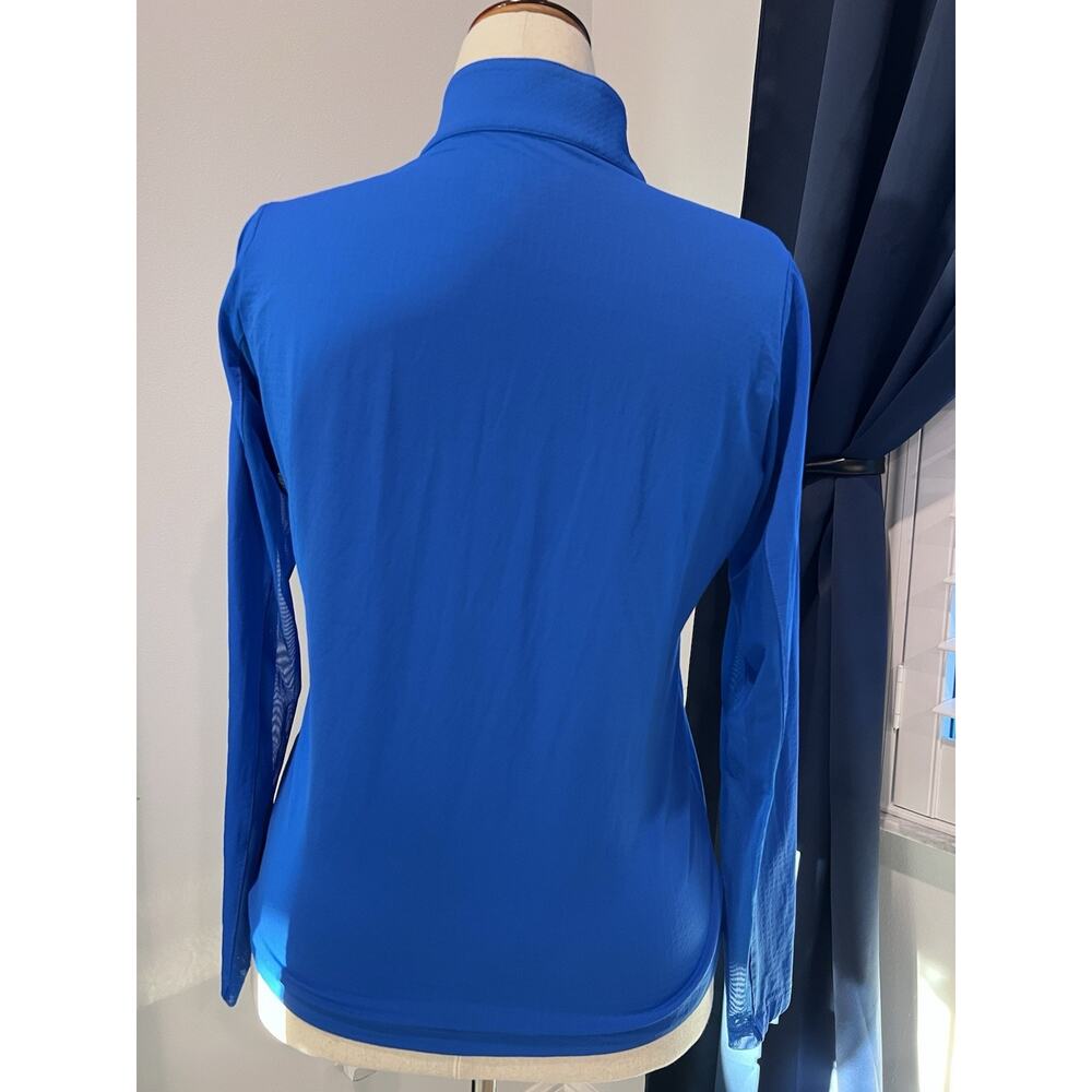 IBKUL Top 1/4 Zip MED. Royal Blue Athleisure UPF 50+ Golf Long Sleeve Eagle - Picture 5 of 10